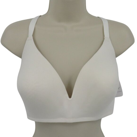 Tranquil & True Womens Plus Size 3X Bra Wire Free Lightly Lined Solid White NEW - Picture 1 of 15